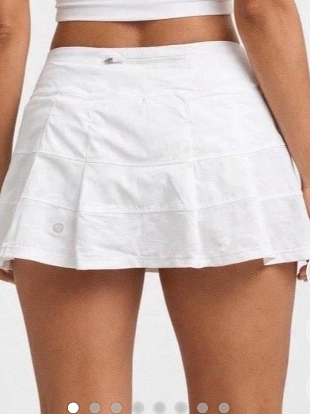 Lululemon Pace Rival Cream Skirt size 4